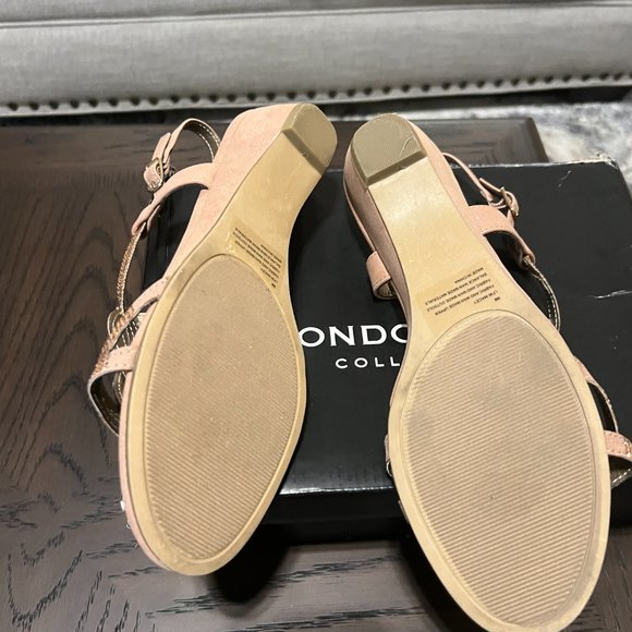 LONDON FOG Womens Macey Demi-Wedge Dress Sandals - Picture 3 of 8